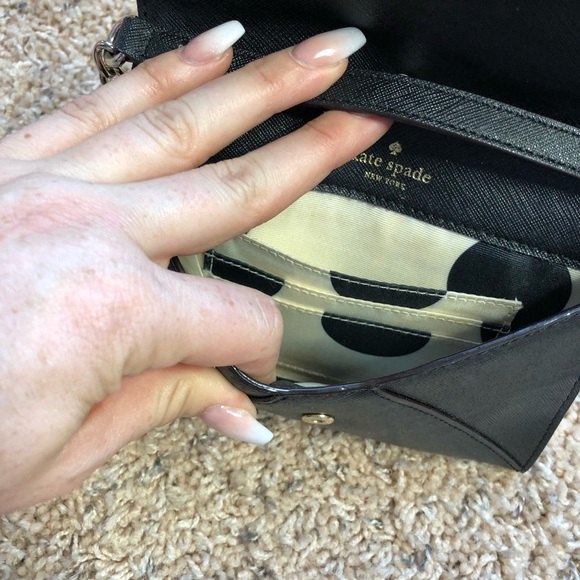 Kate Spade Black Crossbody/Clutch - Picture 4 of 6